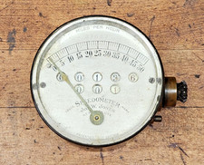 Antique 1904 Jos W Jones Brass Era Automobile 50 MPH Speedometer picture