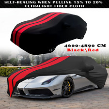 Red/Black Indoor Car Cover Stain Stretch Dustproof For Ferrari 488 599 SF90 picture
