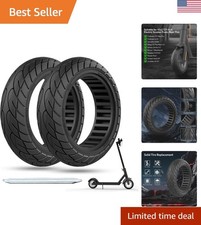 10x2.125 Anti-Puncture Scooter Tire - -Round Performance, 2 Pack Essential picture