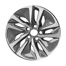 17x7.5 5 Double Spoke Used Wheel; Alloy Machined & Painted Dark Charcoal 63141 picture