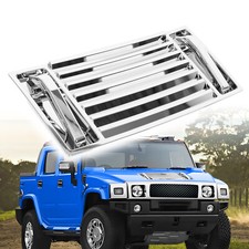 For 2003-2009 Hummer H2 Chrome Hood Deck Vent Panel Grille with handle covers picture