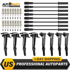 8 Ignition Coil + 16 Spark Plug for Ford F-250 F-350 E-450 V8 6.2L UF834 UF865 picture