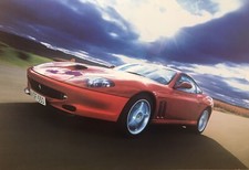Ferrari 550 Maranello- Rare Shot Car Poster One Only Own It Stunning picture