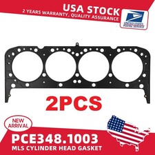 2PC New MLS Multi Layer Steel Cylinder Head Gasket For Chevy SBC 350 PCE348.1003 picture