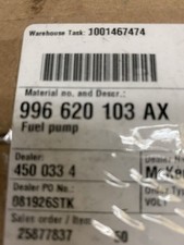 996-620-103ax Oe Fuel Pump For 1999-2001 Porche Carrera 911 3.4 picture