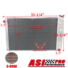CC716 3 Row Aluminum Radiator For 1973-89 CHEVY C/K 10 20 30 GMC Suburban Jimmy picture