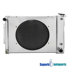 Fits 1967-1969 Chevrolet Camaro Cooling 3 Row Radiator Fan Shroud picture