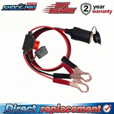 12V Battery To Cigarette Lighter Adapter Alligator Clamp Clip 12 Volt Car Socket picture