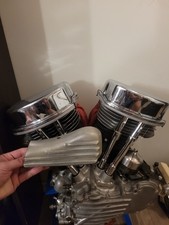 Cast Aluminum Ribbed Deflector Knucklehead Flathead Panhead Vintage Chopper picture