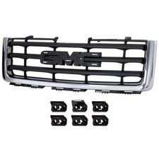 Grille Assembly For 2007-2013 GMC Sierra 1500 Chrome Shell With Emblem Provision picture
