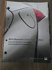 PPG 2012 Domestic Color Information Reference Book Automotive Refinish Spiral B picture