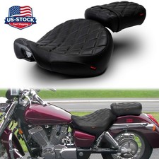 2-Up Black Stitch Seat Saddle For Honda Shadow Aero 750 VT750C VT750CA 2004-2025 picture