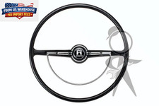 1962-71 VW Beetle Bug Ghia Type 3 Black Steering Wheel Kit 15-3/4
