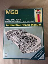 Haynes MGB Owners Workshop Manual 1962-1980 Roadster GT Coupe 1987 picture
