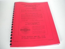 1960's Sears Allstate (Gilera) 106 Motorcycle Shop Service & Parts Manual-NEW picture