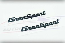 for Maserati GranSport Emblem Gloss Black Fender Letter Badge Quattroporte- picture