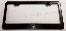Laser Engraved Maserati Stainless Steel Finished License Plate Frame picture
