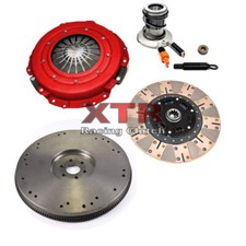 XTR DUAL FRICTION CLUTCH KIT+SLAVE+FLYWHEEL for 88-92 BRONCO F150 F250 F350 5.8L picture