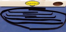 1968-1974 FORD ECONOLINE VAN COMPLETE DOOR RUN CHANNELS WINDOWFELT FUZZIES KIT picture
