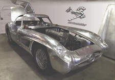 ONE-OFF MERCEDES BENZ 300SLR UHLENHAUT ALL ALUMINUM REPRODUCTION - MADE IN ITALY picture