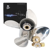 4 Blades 13 x 19 Stainless Steel Propeller For Mercury Outboard Engine 40-140 HP picture