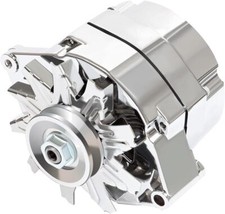 Alternator For 110Amp Chrome 1 Wire Self Exciting Street Rod GM 305 350 BBC SBC picture
