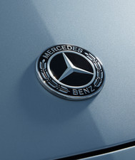 Black Front Hood Star Emblem for Mercedes Benz C E S Class W204 W205 W213 Badge picture
