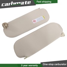 Pair Beige Left Right Sun Visor w/o Light For Chevy Express GMC Savana 1500 2500 picture