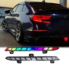RGB Len Rear Bumper LED Reflector Fits 2018-2022 Honda Accord Sedan w/ Animation picture