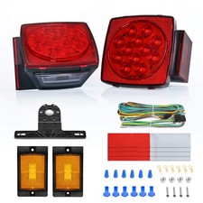 2PCS Square Submersible Trailer Light, 2Pcs Light Kit picture