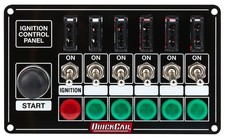 QuickCar Racing QRP50-864 Ignition Panel Black Fused w/Start But. & Lights picture