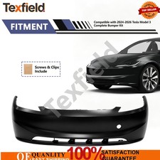 Fits 2023.9+ Tesla Model 3 Bumper Cover Front 2013442-S0-G picture