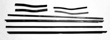 NEW 1971 - 1973 Mustang Beltline Weatherstrip Convertible 8 Pc Kit Door Seals picture