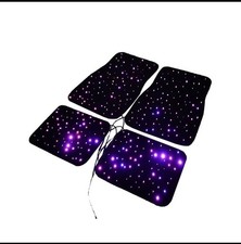 Led Straight Light Fiber Car Rug 4 Pc Set picture