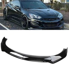 For Hyundai Genesis Coupe Front Bumper Lip Spoiler Splitter Body Kit Gloss Black picture