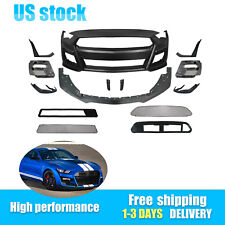 For 2018-2023 Ford Mustang GT500 Style Front Bumper Cover Conversion Replacement picture