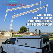 Aluminum Truck Cap & Topper Ladder Roof Rack for Pickup Camper Shell Heavy Duty picture