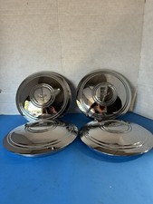 (4) CHEVY CORVETTE POLICE STEEL CENTER CAPS FOR 14