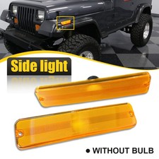 Front Amber Lens Side Marker Signal Light For Housing Jeep 1987-1995 Wrangler YJ picture