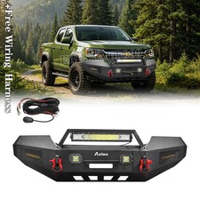 Offroad For 2015-2022 Chevy Colorado Steel Front Bumper W/Winch Plate and Lights picture