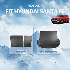 Fit 2021-2023 Hyundai Santa Fe Backrest Mat Trunk Liners All Weather Cargo Mats picture