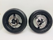17-23 Kawasaki Z125 BST Carbon Fiber Wheels 3.5 x 12 Rear 2.75 x 12 Front Tires picture