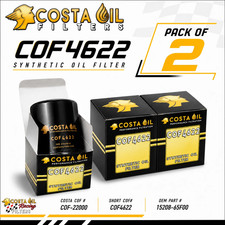 2 PC COF4622 - Baldwin B7285 Oil Filter Fits Honda 15400-P0H-305 15400-P0H-305PE picture