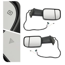 Black Left & Right Side Mirror For 2019-2021 Ram 2500 3500 NEW picture