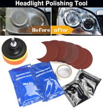 Pro Car Headlight Lens Restoration Repair Kit Polish Cleaner Cleaning Tool NEW picture