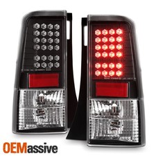 Fits 03-07 Scion Xb Bb Wagon JDM Black LED Tail Brake Lights Lamp Set Left+Right picture