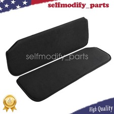 Fit 1988-98 GMC Chevy C/K Series Suburban Silverado Sierra Black Sun Visor Pair picture