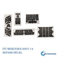For Mercedes 07-14 Repair Decal Button Door Steering A/C Windo W Radio Sticker picture