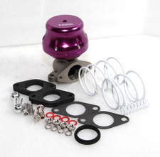 EMUSA Uniersal 35MM/38MM Adj. Wastegate 2-Bolt PURPLE SET AT 7 PSI picture