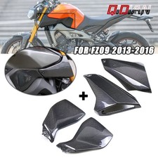 Carbon Fiber Tank Side Cover Air Intake Cover Fairing For 2013-2016 Yamaha FZ09 picture